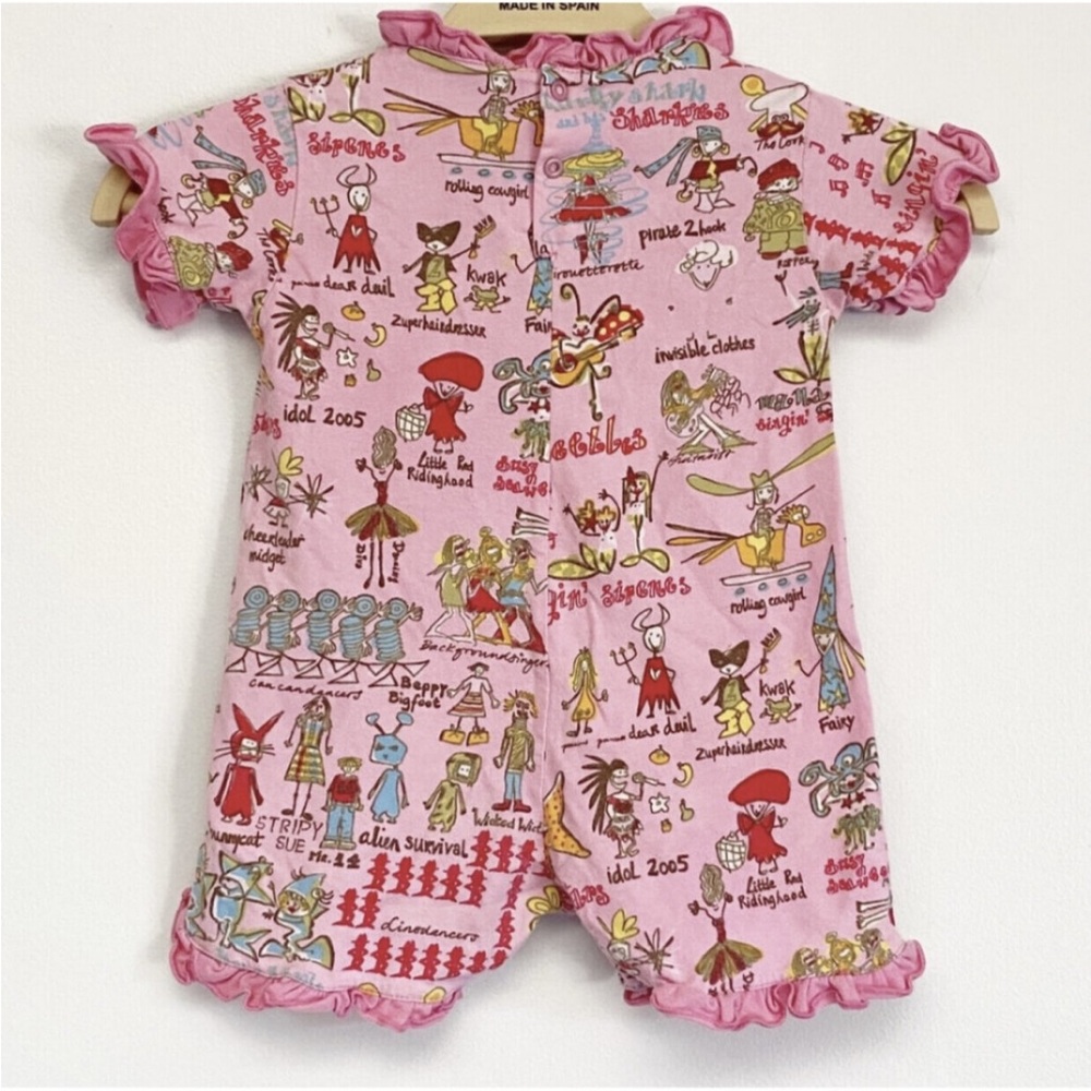 Oilily colorful idol 🎶 ruffle romper 9 months - Picture 3 of 7